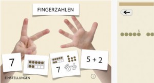 online lernen: Fingerzahlen / Apple-App / SCHULE Online