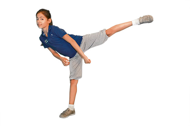 Kung Fu-Kämpfer - Übung für die Lernpause