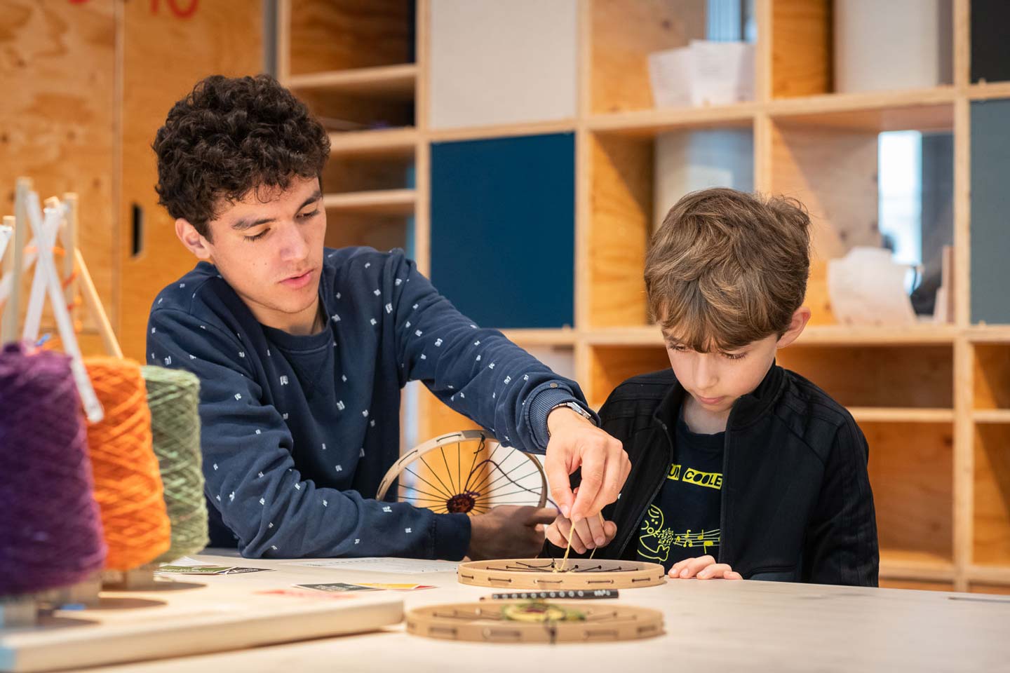 Weben im WELTSTUDIO, Stadtmuseum Berlin