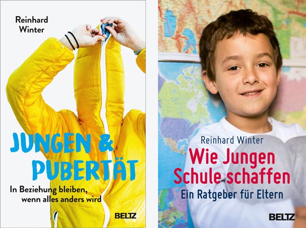 Bücher von Reinhard Winter: "Jungen & Pubertät" und "Wie Jungen Schule schaffen"